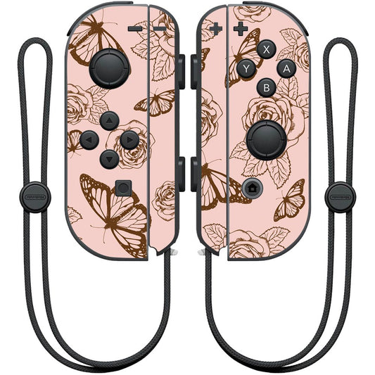 MightySkins Skin Compatible with Nintendo Joy-Con Controller - Butterfly Garden | Protective, Durable, and Unique Vinyl Decal wr