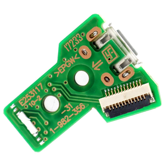 Deal4GO JDS-050 Micro USB Charging Port Board for PS4 Dualshock Controller - 12-Pin Replacement Socket