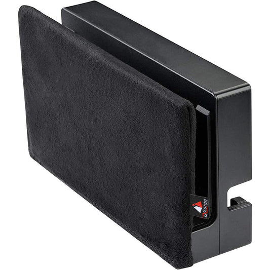 TXEsign Reversible Soft Lining Nintendo Switch Dust Cover Compatible with Nintendo Switch Charging Dock (Black)