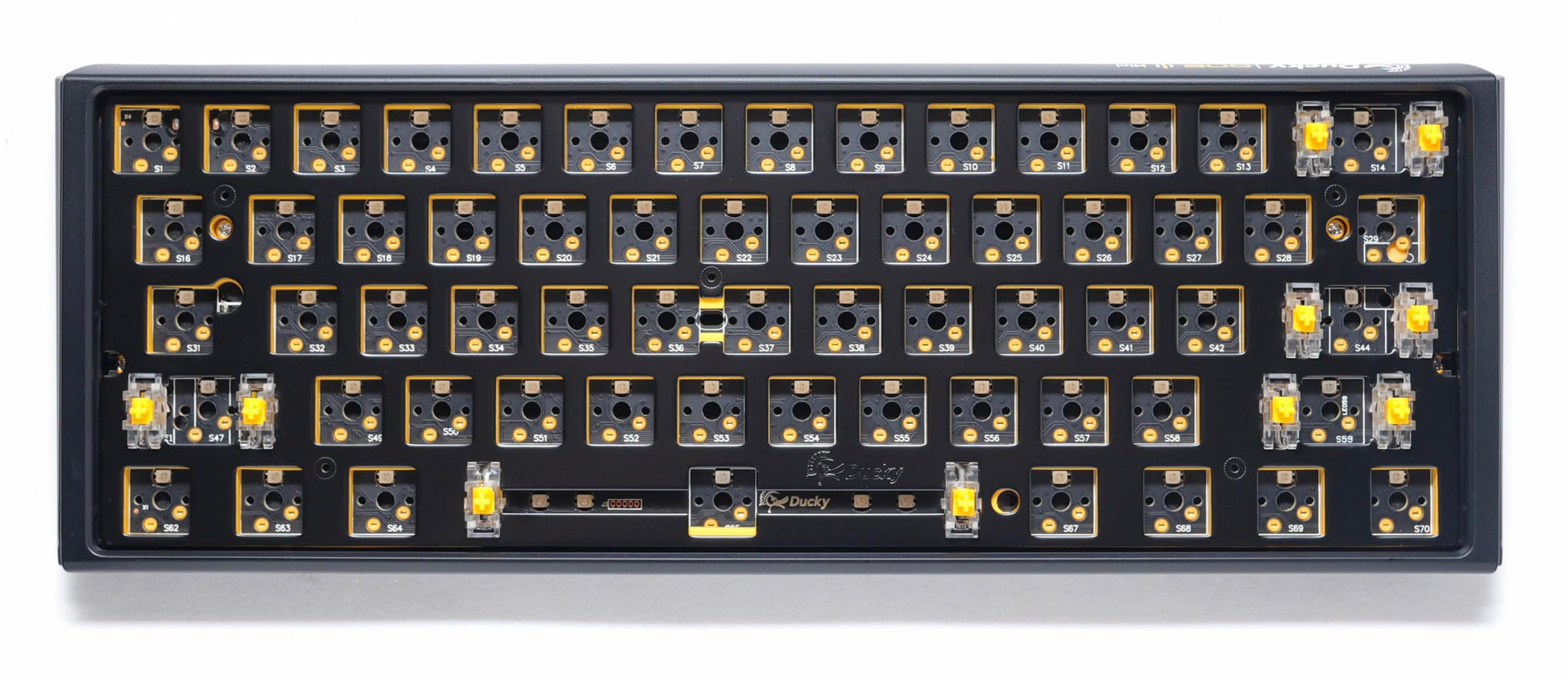 Ducky One 3 Mini Black Barebones 60% Hotswap RGB Mechanical Keyboard