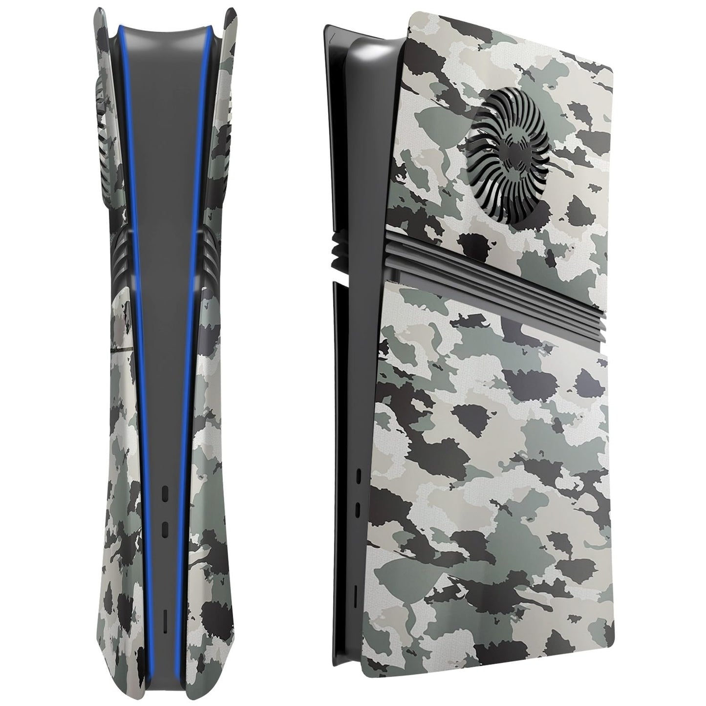 Hzxkqmil Cover Plates Faceplate for PS5 Pro Console  Replacement Shell Face Plate Side Panels with Cooling Vents ABS Case Accessories for PS5 Pro Digital Edition (Camouflage)