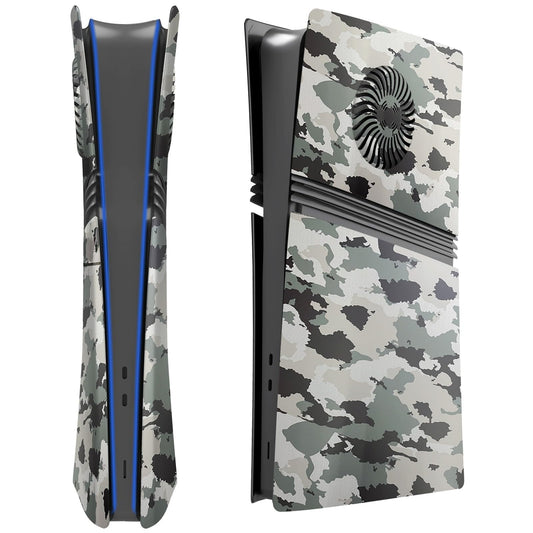 Hzxkqmil Cover Plates Faceplate for PS5 Pro Console  Replacement Shell Face Plate Side Panels with Cooling Vents ABS Case Accessories for PS5 Pro Digital Edition (Camouflage)