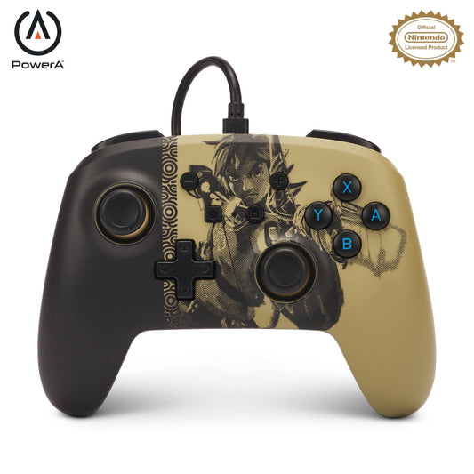 PowerA Enhanced Wired Controller for Nintendo Switch - Ancient Archer, Gamepad, game controller, wired controller, officially li
