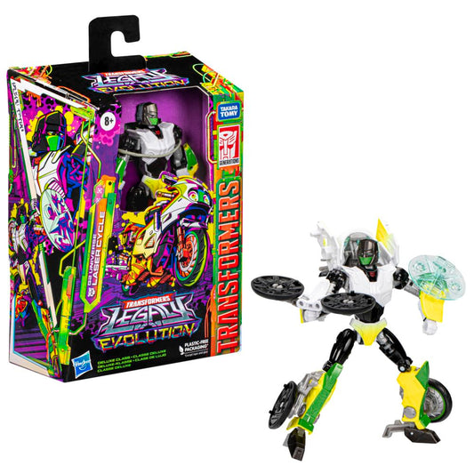 Hasbro G2 Universe Laser Cycle Deluxe Class Transformer - 5.51 inches, Black, Model F7512, Legacy Evolution