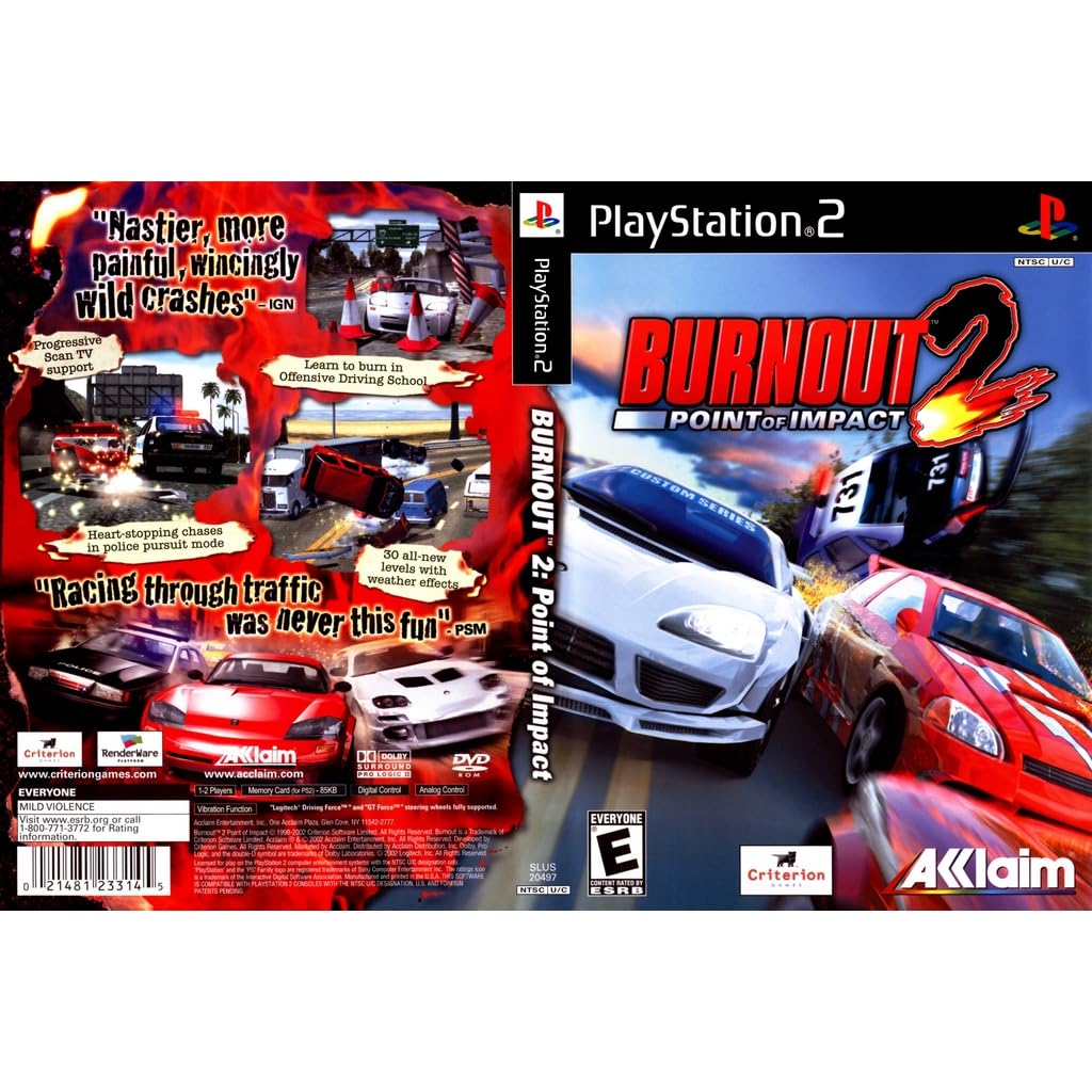 Burnout 2: Point of Impact - PlayStation2 (refurbished)