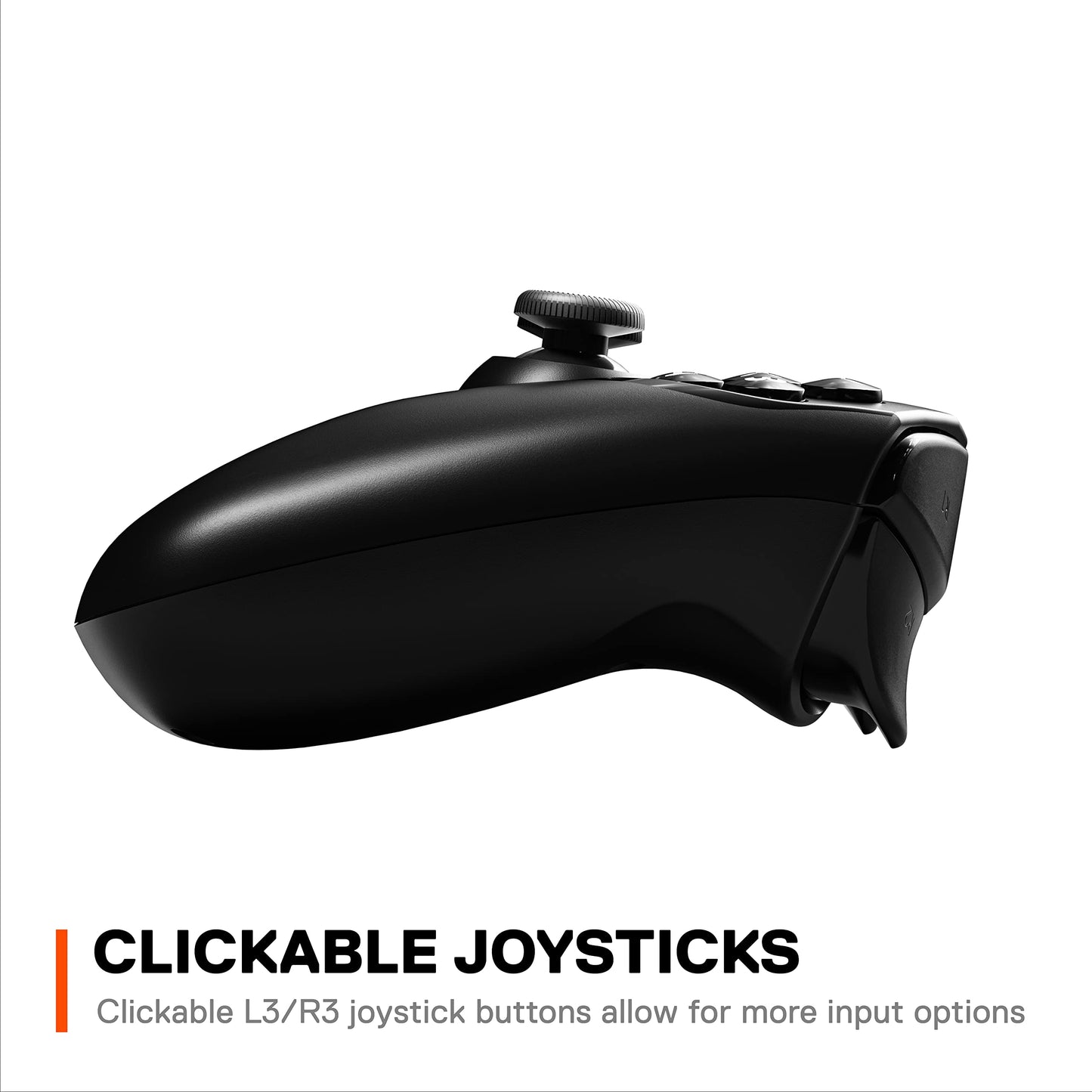 SteelSeries Nimbus+ Mobile Gaming Controller - Bluetooth, 50+ Hour Battery Life, iPhone Mount, Black, Model 69089