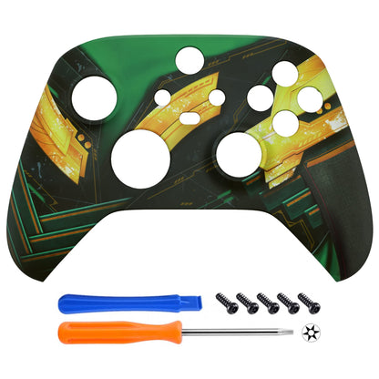 eXtremeRate Xbox Series X & S Controller Replacement Shell - Armor of Ragnarok Custom Housing Cover for Xbox Core Controller
