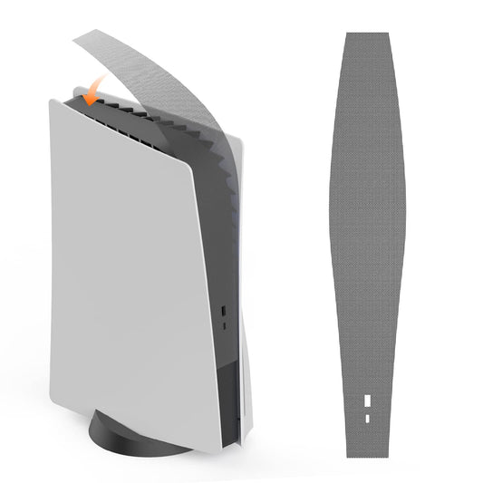 AJKTHGE Dust Cover Net for PS5 - Anti-Dust, Grey Lattice, Compatible with Optical & Digital Versions