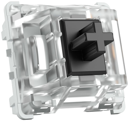 Glorious Gateron Black Mechanical Switches - 120 Pack, 60g Actuation Force, Linear, Ideal for Heavy Typing & Gaming