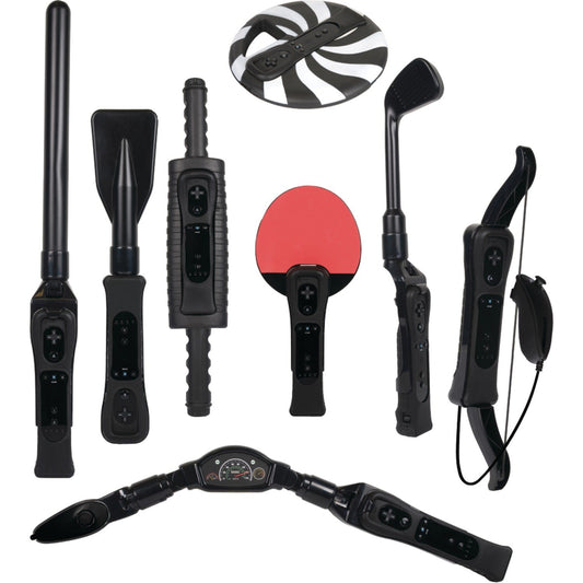 CTA Digital 8-in-1 Sports Pack for Wii Sports Resort - Black, Model WI-8SRB