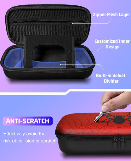 Gurgitat Travel Carrying Case for PS Portal Remote - Hard Shell, 1-Spider Design, Gamer Accessory, Portable Storage Bag
