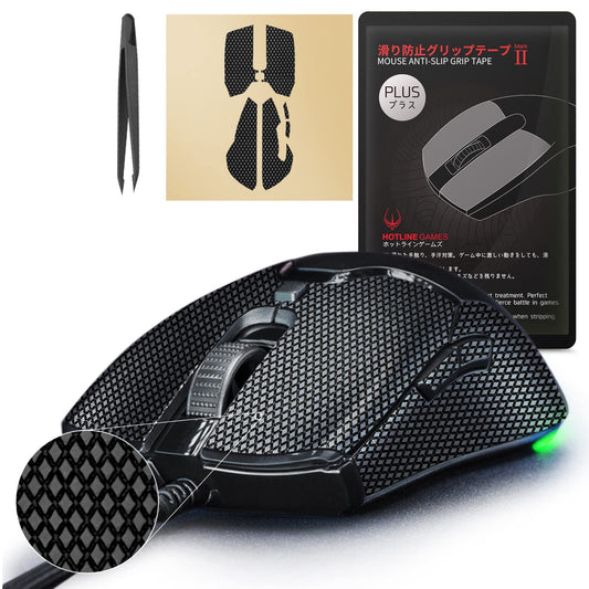 HOTLINEGAMES [Grip Upgrade] 2.0 Plus Anti Slip Mouse Grip Tape Compatible with Razer Viper Mini Ultralight Gaming Mouse Skins Sweat Resistant Cut to Fit Easy to Apply
