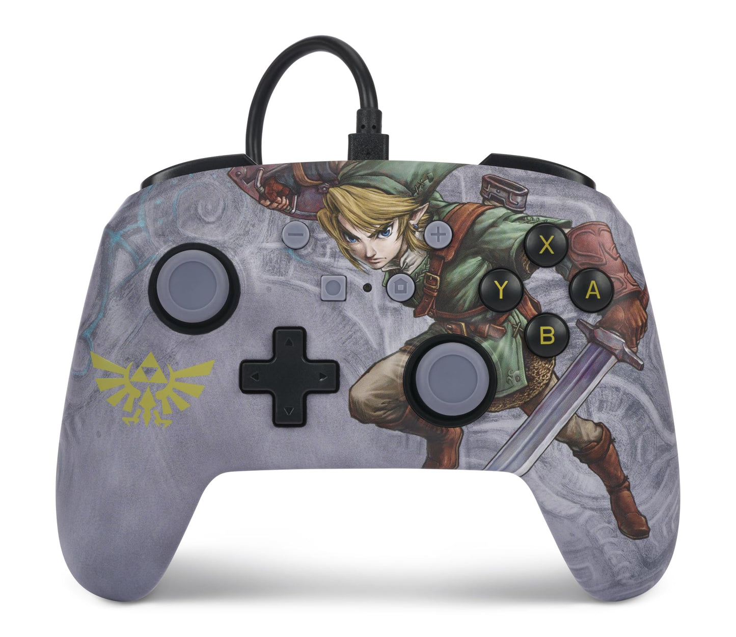PowerA Enhanced Wired Controller for Nintendo Switch - Zelda Valiant Link, Mappable Gaming Buttons, Model NSGP0096-01
