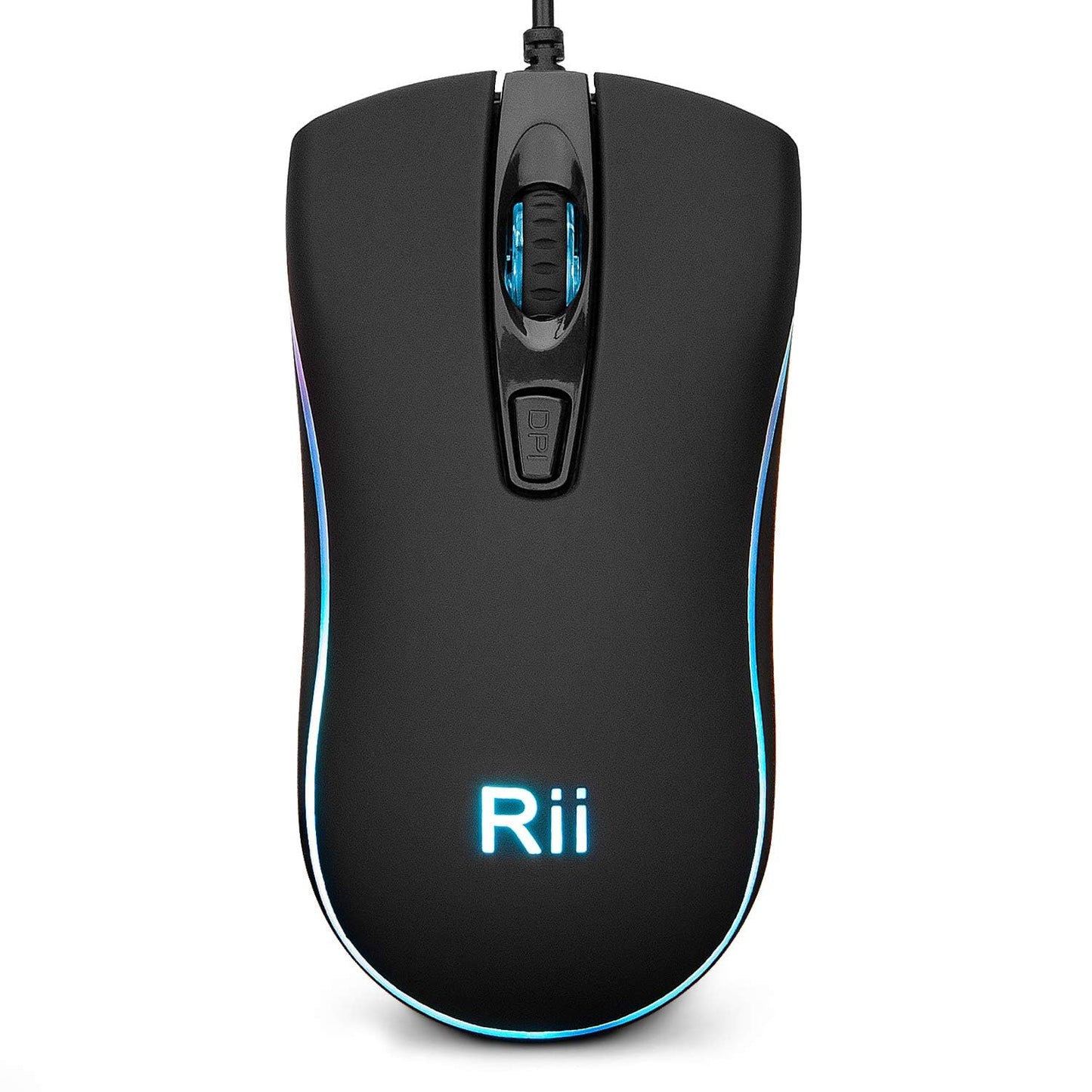 Rii RM105 Wired Mouse Computer Mouse with Colorful RGB Backlight Comfortable Grip Ergonomic Optical USB Wired Mice Support Windows PC  Laptop Desktop Notebook Chromebook