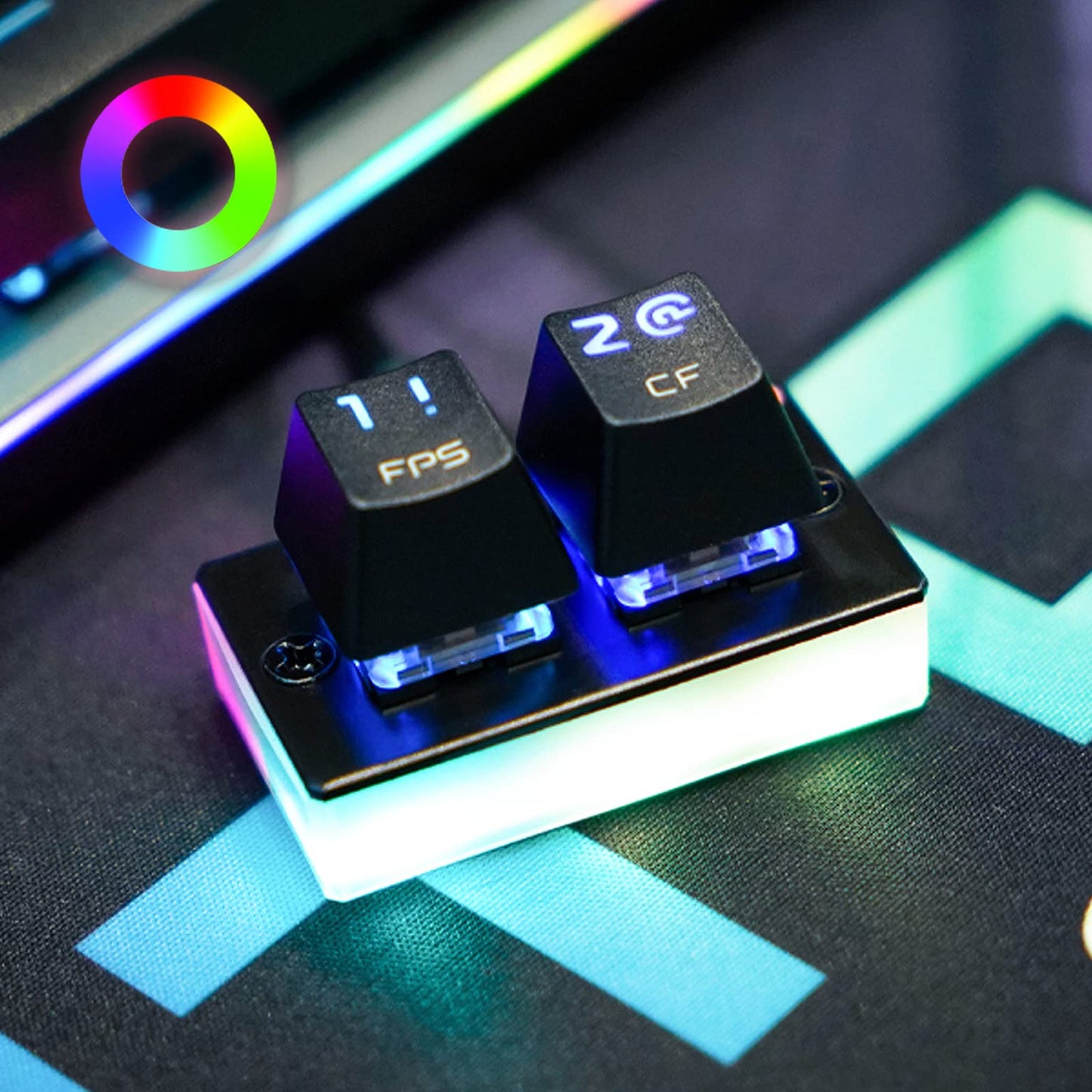 MOTOSPEED K2 OSU RGB Mechanical Gaming Keypad, Brown Switch, Classic Black, Model MSK2-brown, Hot Swap, Programmable Keys