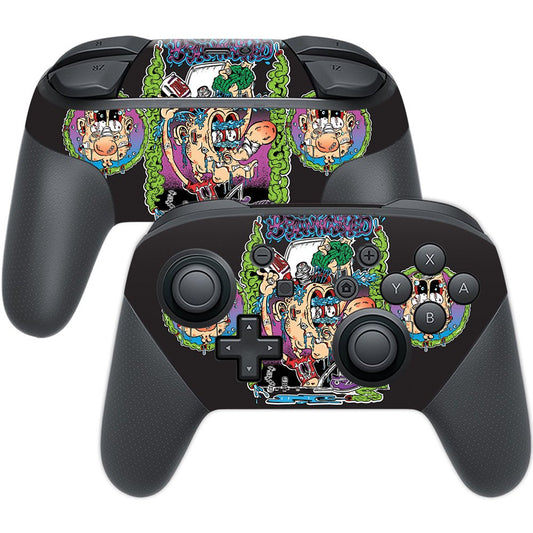 MightySkins Skin Compatible with Nintendo Switch Pro Controller - Brainwashed | Protective, Durable, and Unique Vinyl Decal wrap