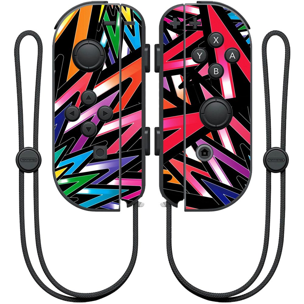 MightySkins Skin Compatible with Nintendo Joy-Con Controller wrap Cover Sticker Skins Color Bomb