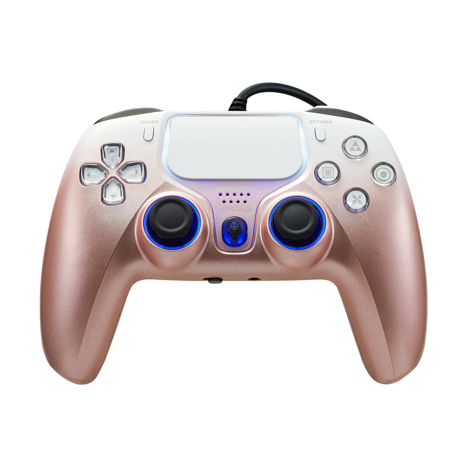 DOYO Wired PS5 Controller for PlayStation 5  PC  PS4  USB Gamepad Joystick for Windows 7/8/10  Laptop  Steam - Dual Vibration  Turbo  Hall Effect Trigger  6 Axis Gyro Sensor  3.5mm Audio Jack