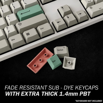 HK Gaming Dye Sublimation PBT Keycap Set for Mechanical Keyboard - Color 9009