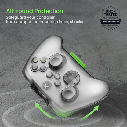 tomtoc Xbox Series X/S Controller Protective Case - Hard Shell, Dust-Resistant, Anti-Scratch, Shock-Proof, Smokey Crystal, Model G26M1D1