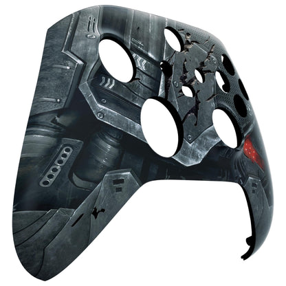 eXtremeRate Xbox Series X & S Controller Replacement Shell - Mecha Armor with Combat Damage Engrave, Model FX3K001