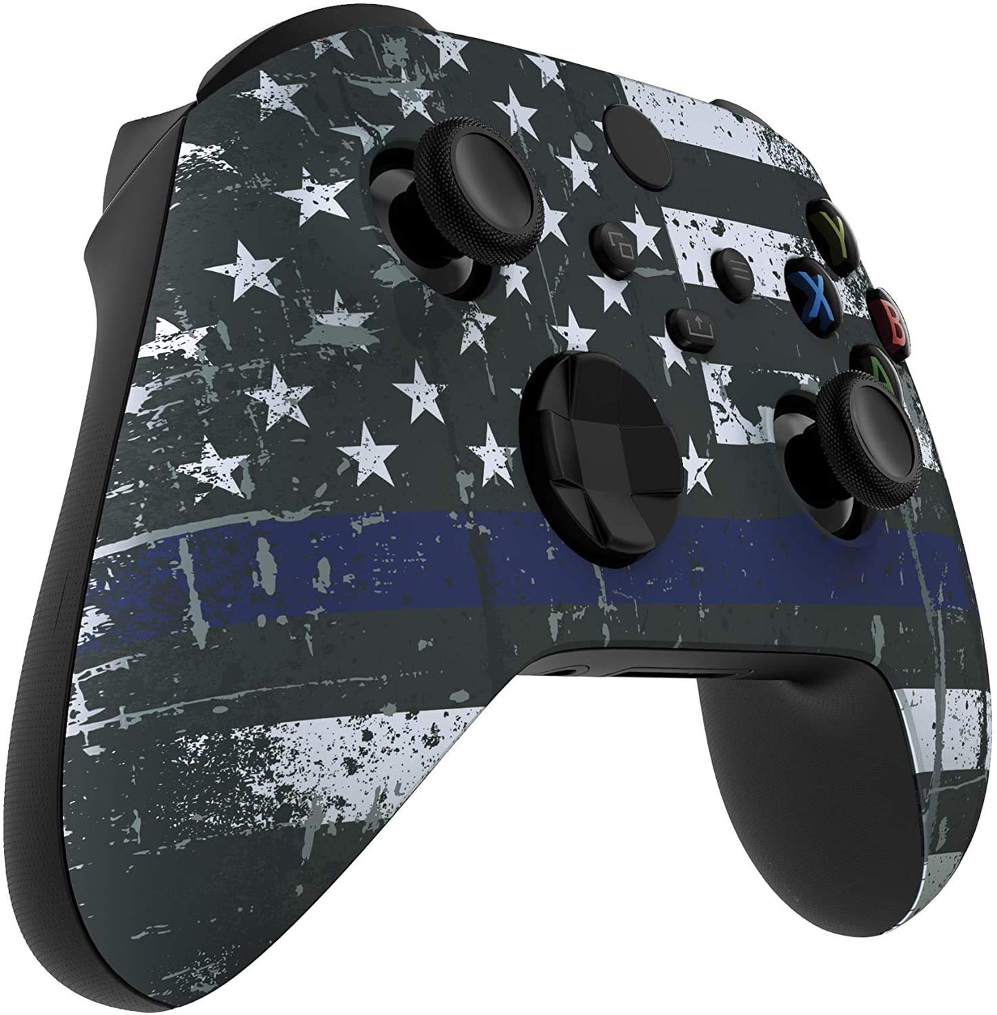 Custom Controllerzz Wireless Controller for Xbox Series X/S & One - Soft Touch Feel, X/S Blue Line