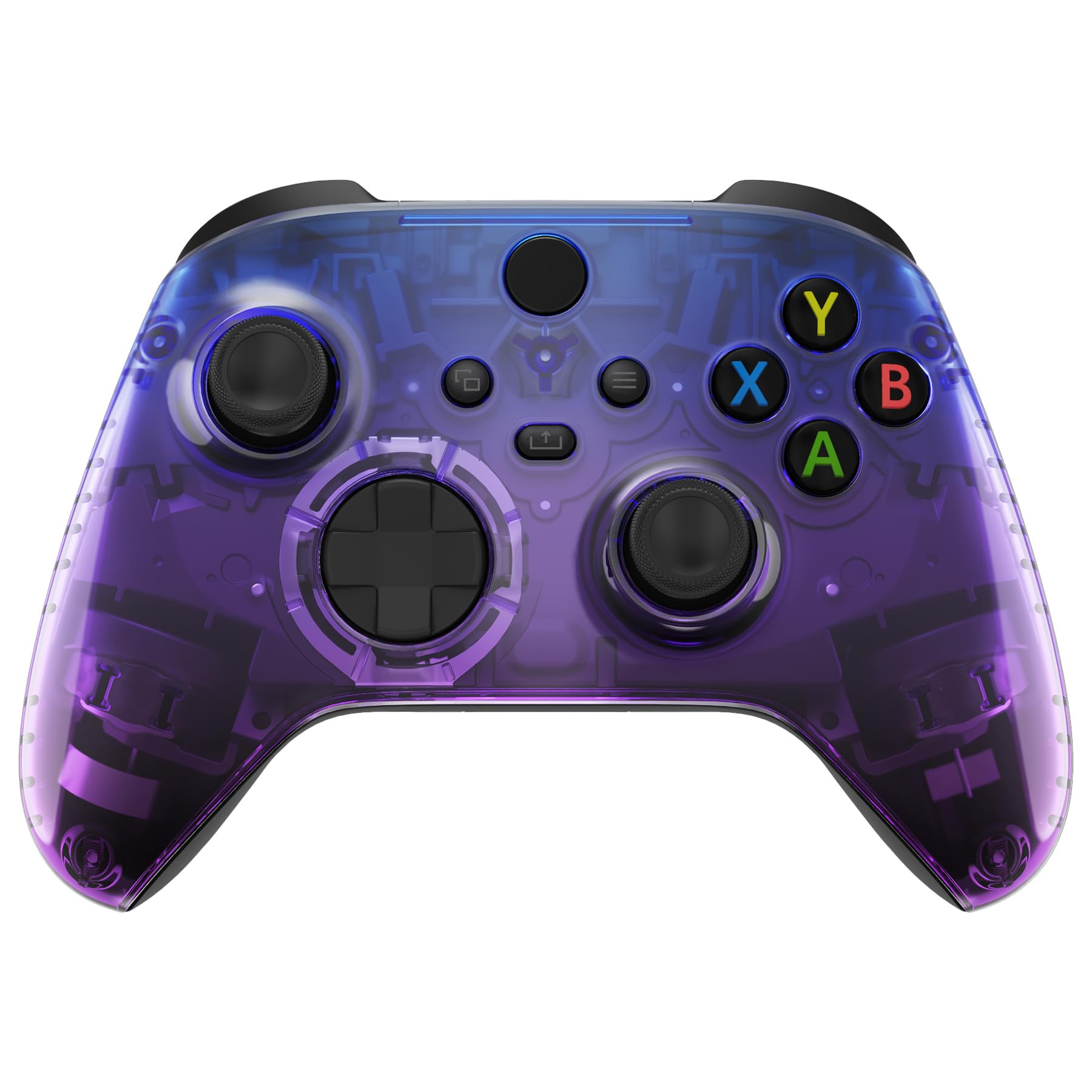 eXtremeRate Xbox Series X & S Controller Faceplate - Gradient Translucent Bluebell Plastic Shell - Model FX3P353