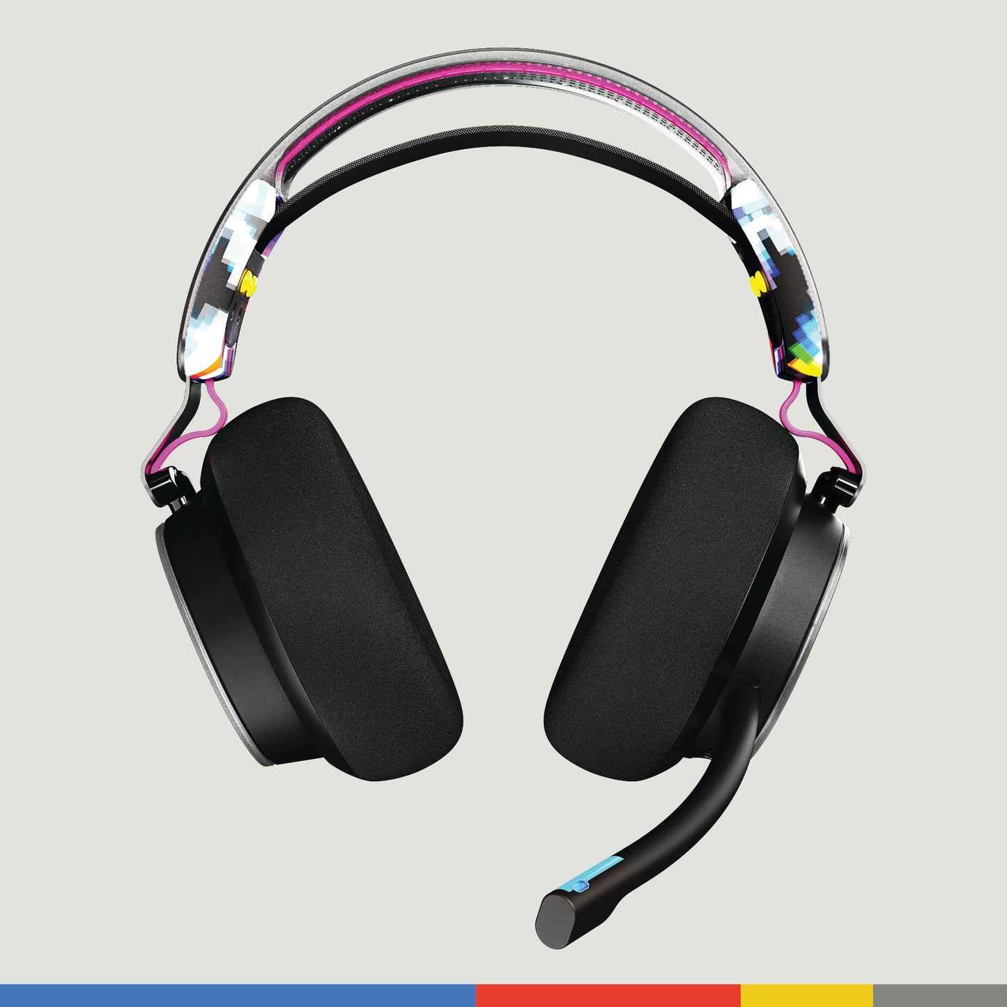 Skullcandy PLYR Wireless Gaming Headset - Over-Ear, 24 Hr Battery, AI Mic, Multi-Platform, Black Digi-Hype, One Size