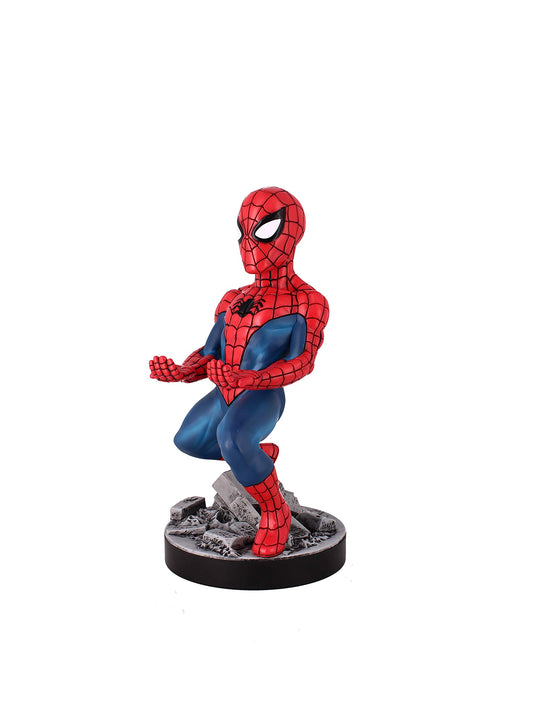 Exquisite Gaming: Marvel: The Amazing Spider-Man - Original Mobile Phone & Gaming Controller Holder  Device Stand  Cable Guys  Licensed Figure 8 Inch