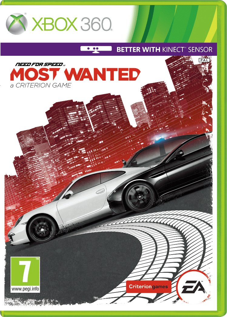 Electronic Arts Need for Speed Most Wanted - Xbox 360 Game, Model 38600
