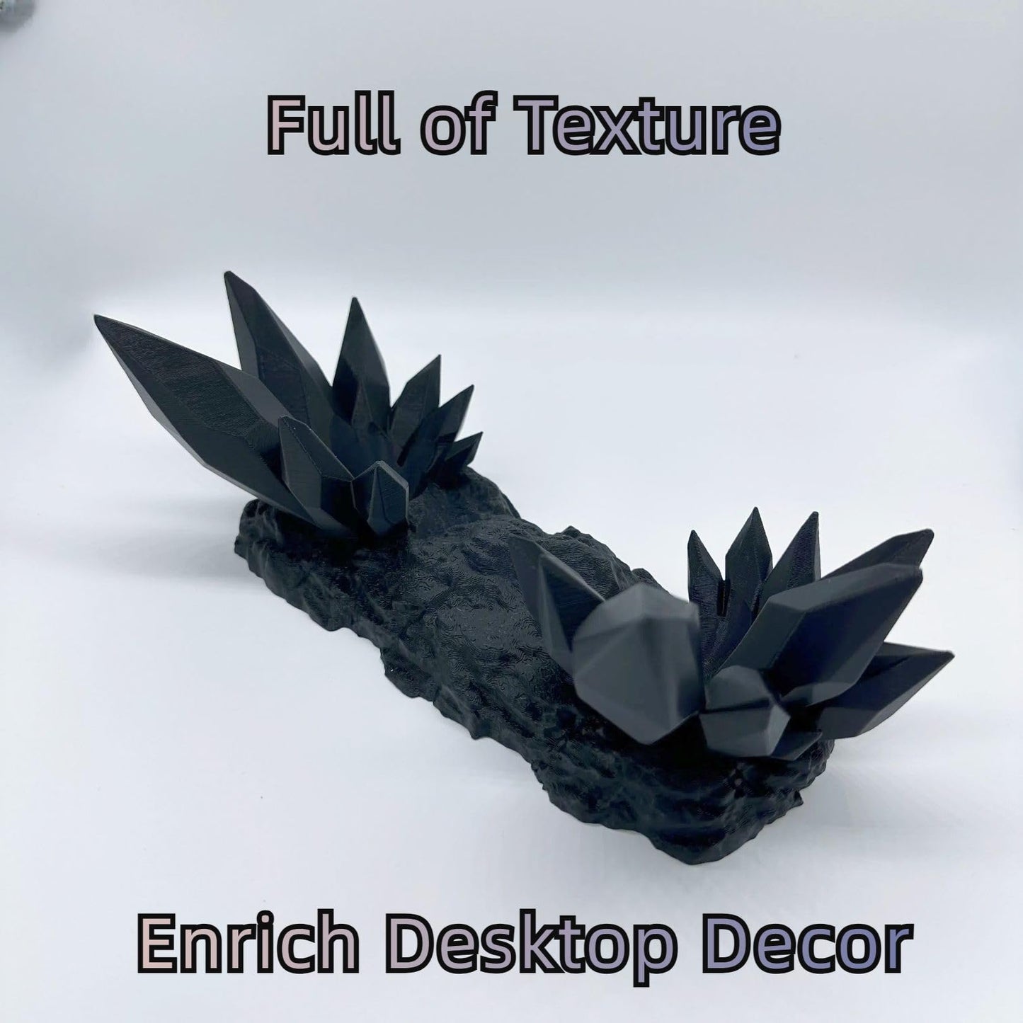 CHOWONE Crystal Throne Controller Stand - Black, 3D Printed Holder for Xbox, PS5, Switch, PC, Model SJZJ-023, Perfect for Desk Decor