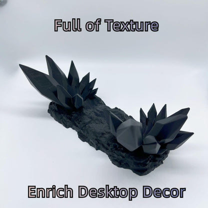 CHOWONE Crystal Throne Controller Stand - Black, 3D Printed Holder for Xbox, PS5, Switch, PC, Model SJZJ-023, Perfect for Desk Decor