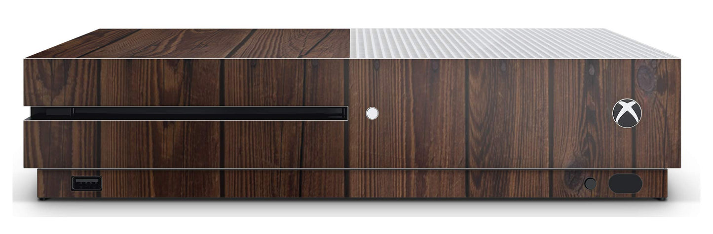 giZmoZ n gadgetZ Wood Skin Decal Sticker for Xbox One S Console + 2 Controller Skins, Vinyl, Durable, Stylish Design
