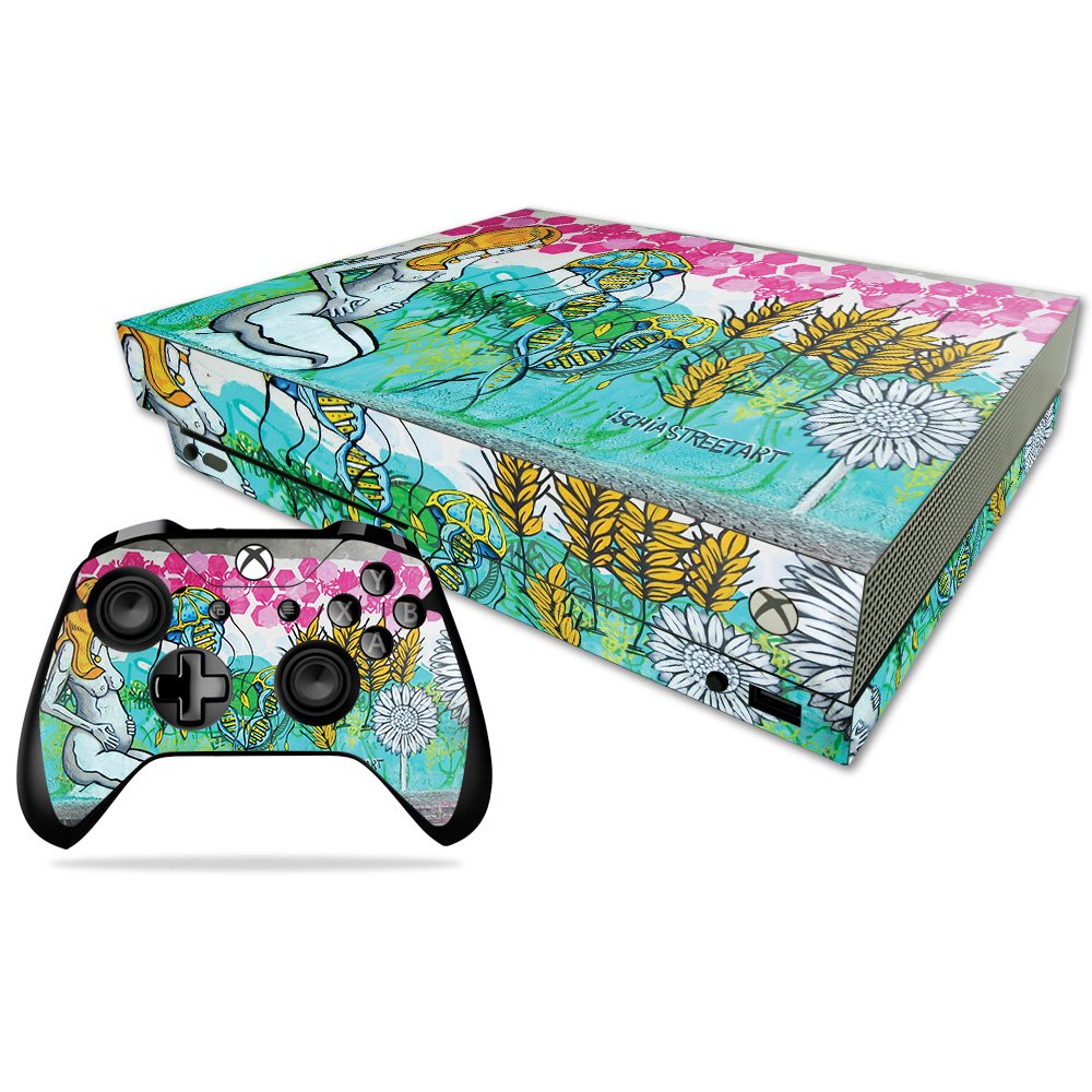 MIGHTY SKINS Xbox One X Skin - Durable Vinyl Decal Wrap, Mother Garden, Easy Apply/Remove, Model MIXBONXCMB-Mother Garden
