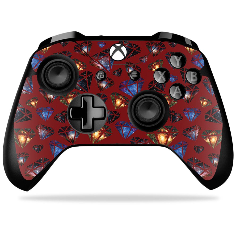 MIGHTY SKINS Xbox One X Controller Skin - Durable Vinyl Decal Wrap, Diamond Galaxy, Easy Apply/Remove, Model MIXBONXCO-Diamond Galaxy