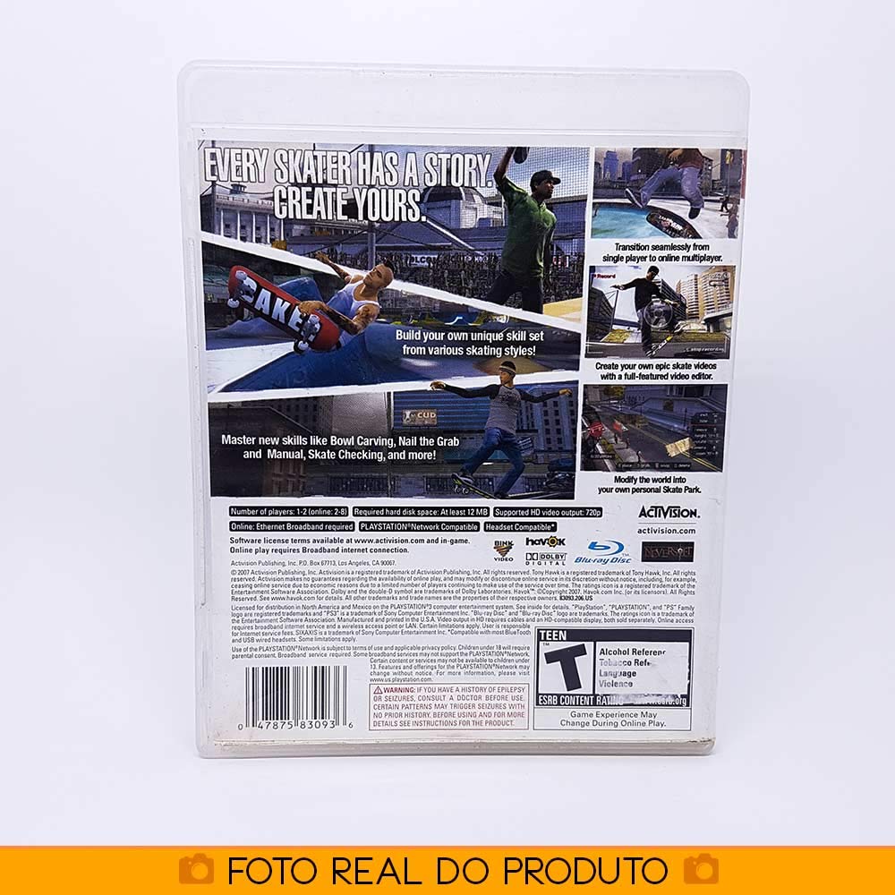 ACTIVISION Tony Hawk Proving Ground - PS3 Game, Model 85093, Action Sports Adventure