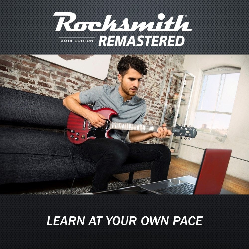 Ubisoft Rocksmith 2014 Edition Remastered - PS4 Standard Edition, Model UBP30502054, Red Color