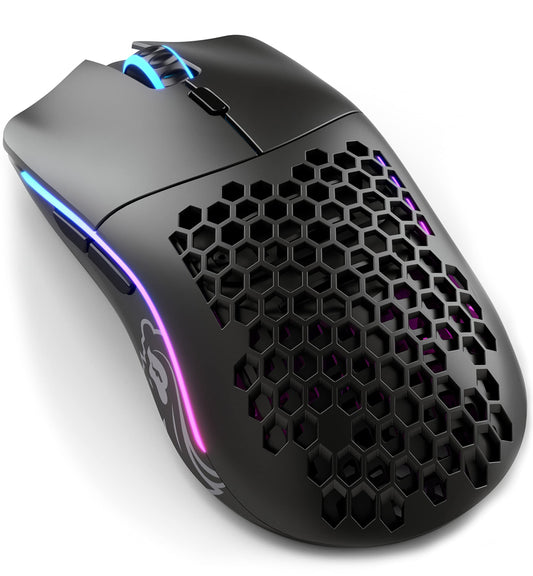 Glorious Model O Wireless Gaming Mouse - RGB, Matte Black, Renewed