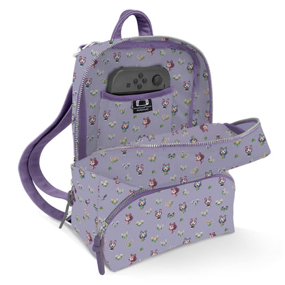 Controller Gear Mini-Backpack - Animal Crossing Island Idols, Small to Medium, Able Sisters Floral, Model BANIXXMPN-0MABF