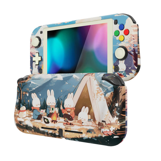 PlayVital ZealProtect Protective Case for Nintendo Switch Lite, Hard Shell Ergonomic Grip Cover for Nintendo Switch Lite w/Scree
