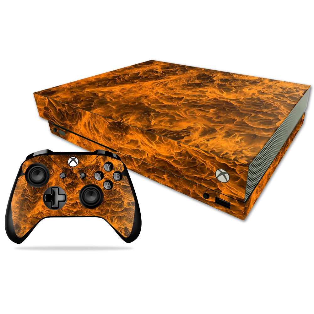 MIGHTY SKINS Xbox One X Skin - Burning Up Vinyl Decal Wrap, Durable & Easy to Apply, Model MIXBONXCMB-Burning Up