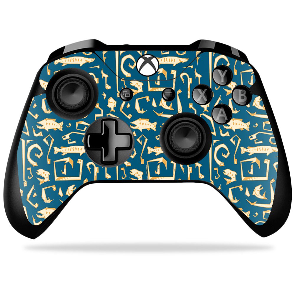 MIGHTY SKINS Xbox One X Controller Skin - Deco Fish, Durable Vinyl Decal Wrap, Easy Apply/Remove, Model MIXBONXCO-Deco Fish