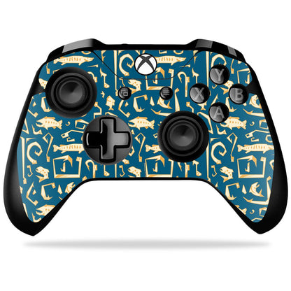 MIGHTY SKINS Xbox One X Controller Skin - Deco Fish, Durable Vinyl Decal Wrap, Easy Apply/Remove, Model MIXBONXCO-Deco Fish