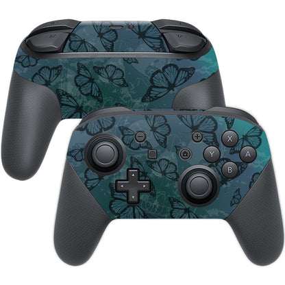 MIGHTY SKINS Nintendo Switch Pro Controller Skin - Dark Butterfly, Durable Vinyl Decal Wrap, 4.4 x 1.9 inches, Easy to Apply & Remove