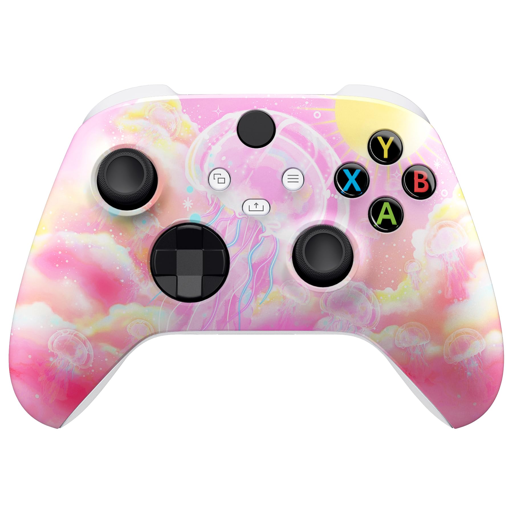 eXtremeRate Xbox Series X|S Controller Replacement Shell - Pinky Jellyfish Heaven - Custom Skin Cover (Model: FX3R025)