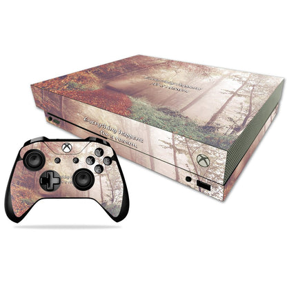 MIGHTY SKINS Xbox One X Skin - Durable Vinyl Decal Wrap, Easy to Apply, Happens For A Reason Design, Made in the USA