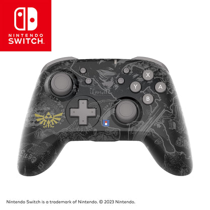 HORI Wireless HORIPAD Pro Controller - Zelda Edition, Motion Control, for Nintendo Switch, Black, Model NSW-479U