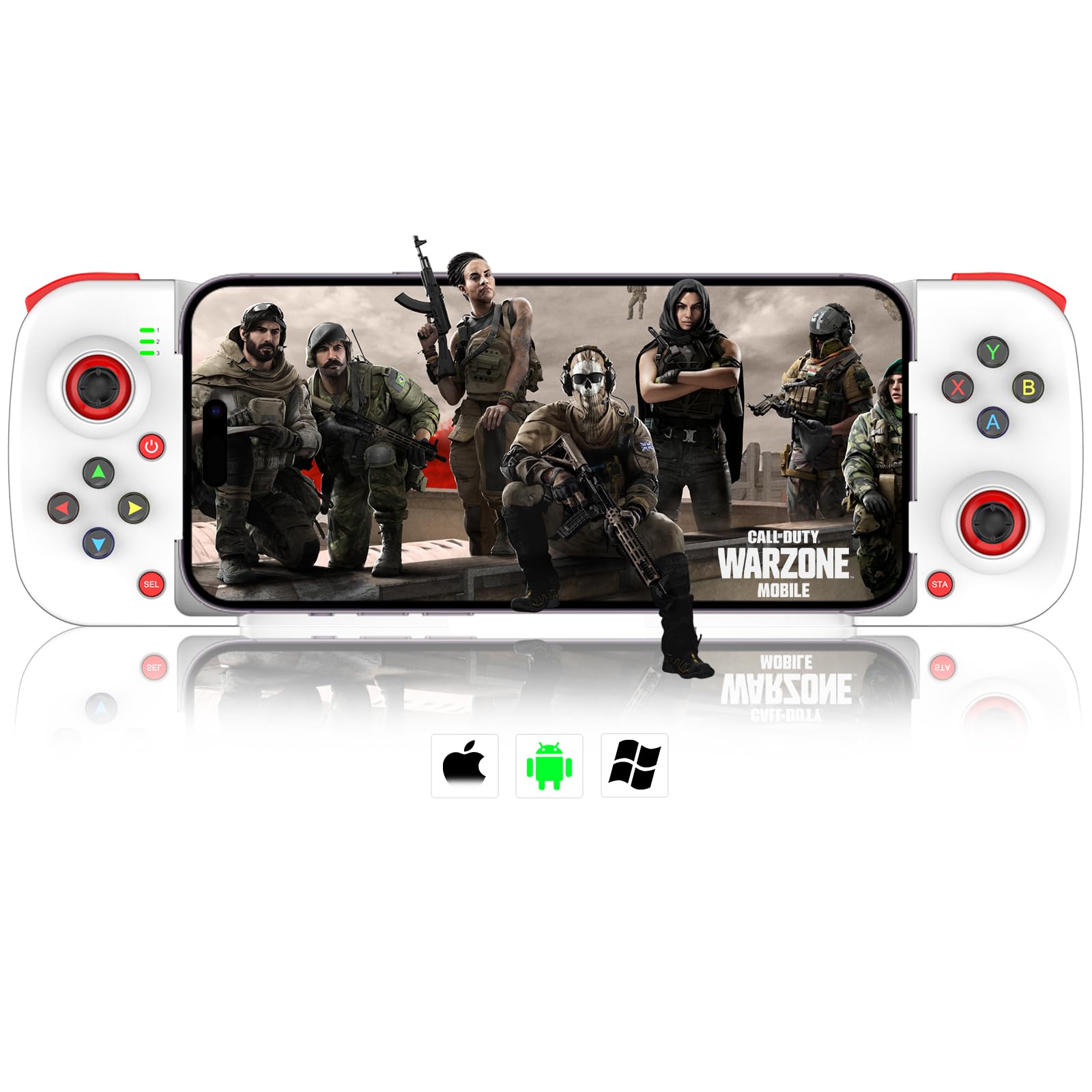 arVin Bluetooth Controller for iPhone/iPad/MacBook/iOS/Android/Samsung/Tablet/PC Wireless Gamepad Joystick with Back Button  Analog Triggers  Stretchable  Direct Play for Call of Duty  Genshin Impact
