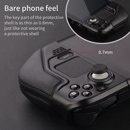 UYIYE Kickstand Case for Steam Deck - Protective, Reliable, Black, Model CASE-STEAM-FT02, Made of Acrylonitrile Butadiene Styrene