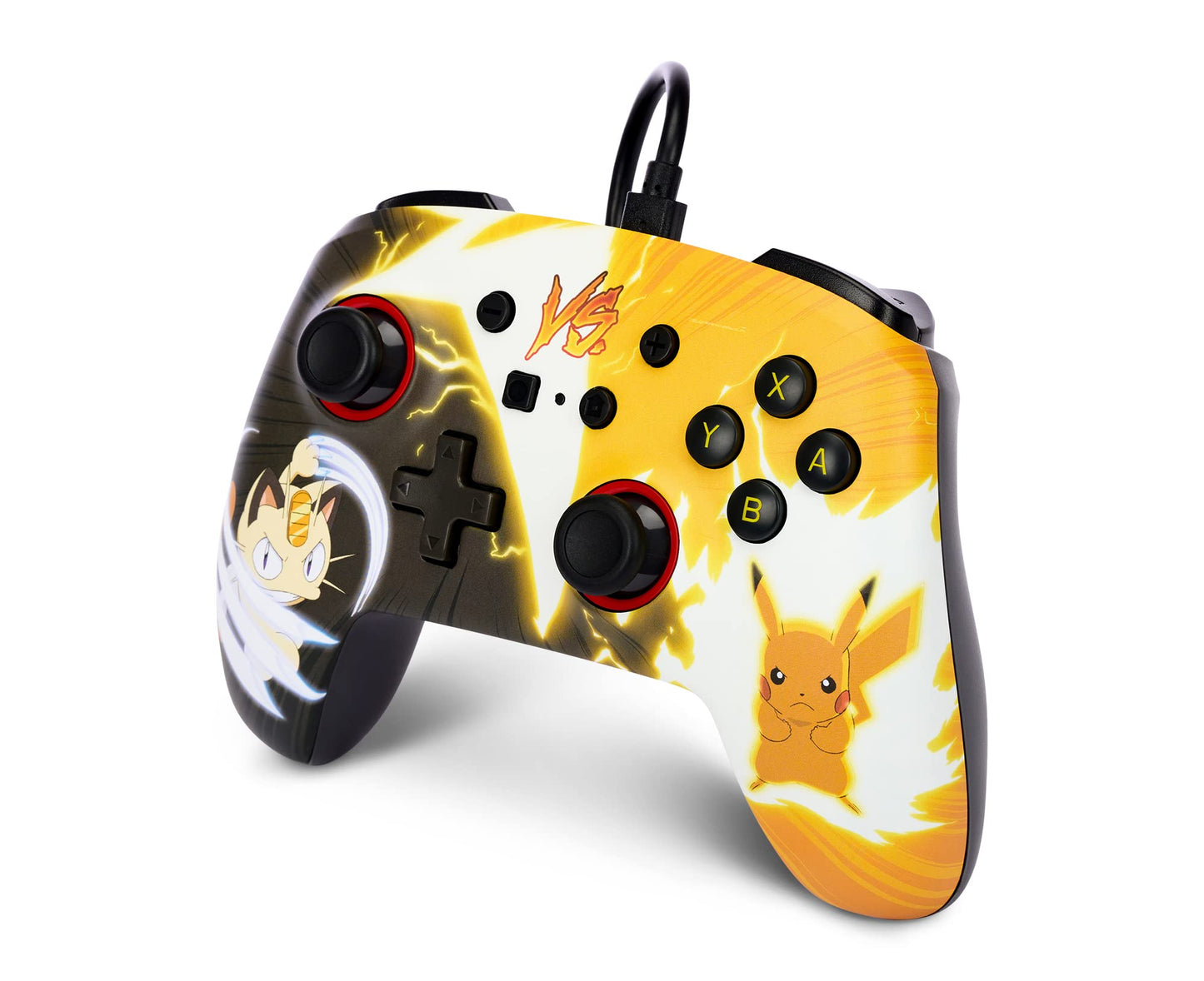 PowerA Enhanced Wired Controller for Nintendo Switch - Pokémon Pikachu vs. Meowth Edition